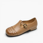 Velmora Woven Leather Loafers