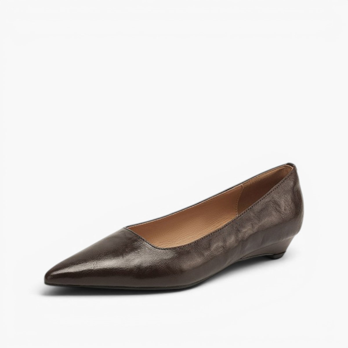 Veloria Lambskin Leather Flats