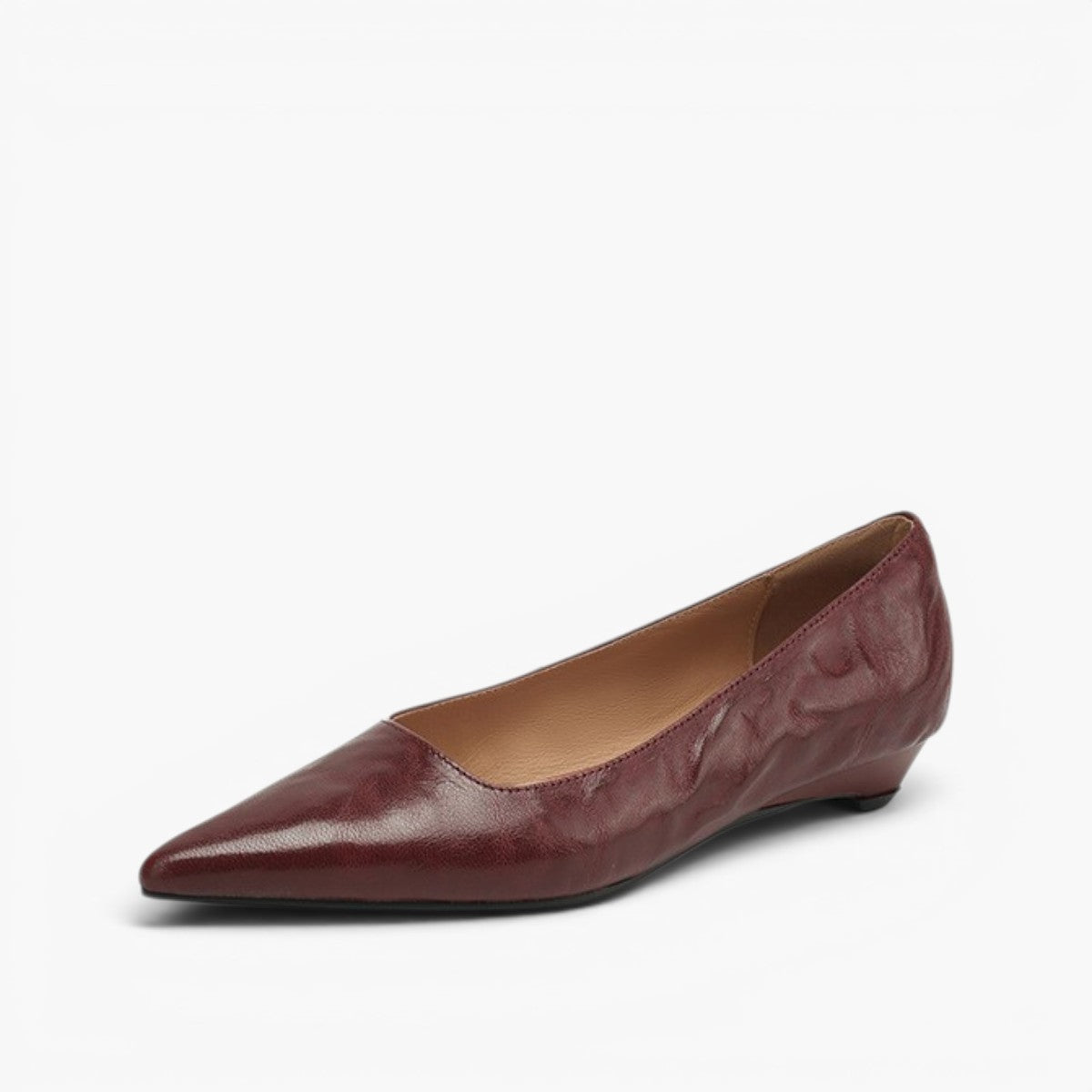 Veloria Lambskin Leather Flats