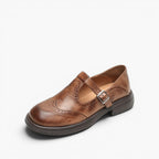 Veloria Leather Mary Janes