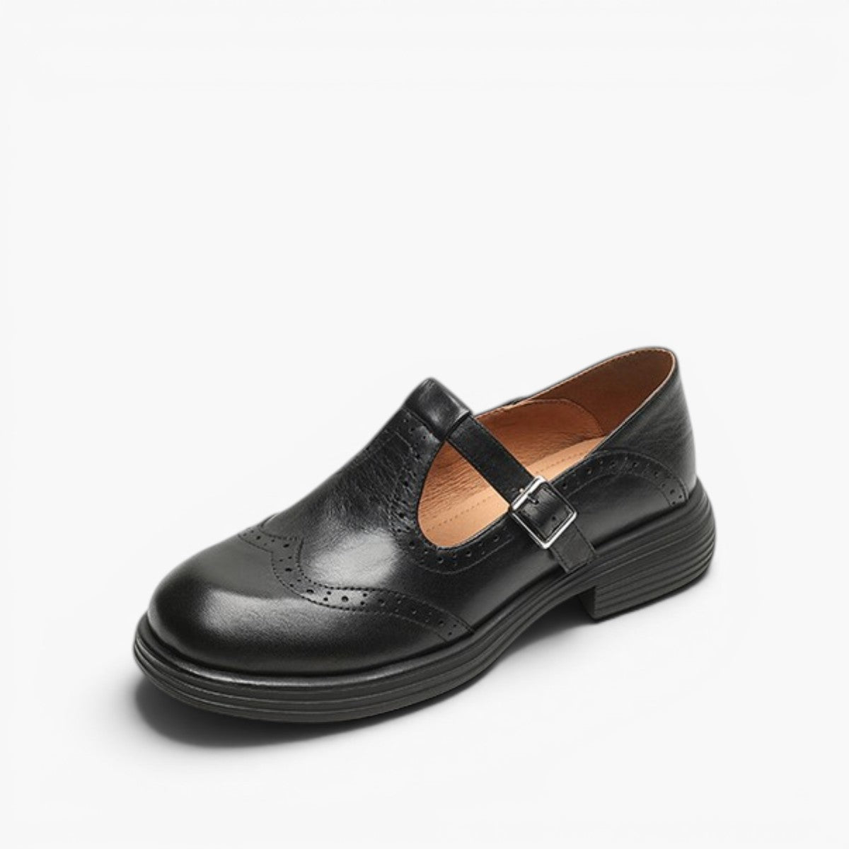 Veloria Leather Mary Janes