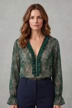 Paisley Romance Allure Chiffon Blouse