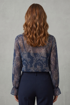 Paisley Romance Allure Chiffon Blouse