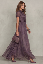 Lace Keyhole Elegance Maxi Dress