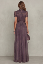 Lace Keyhole Elegance Maxi Dress