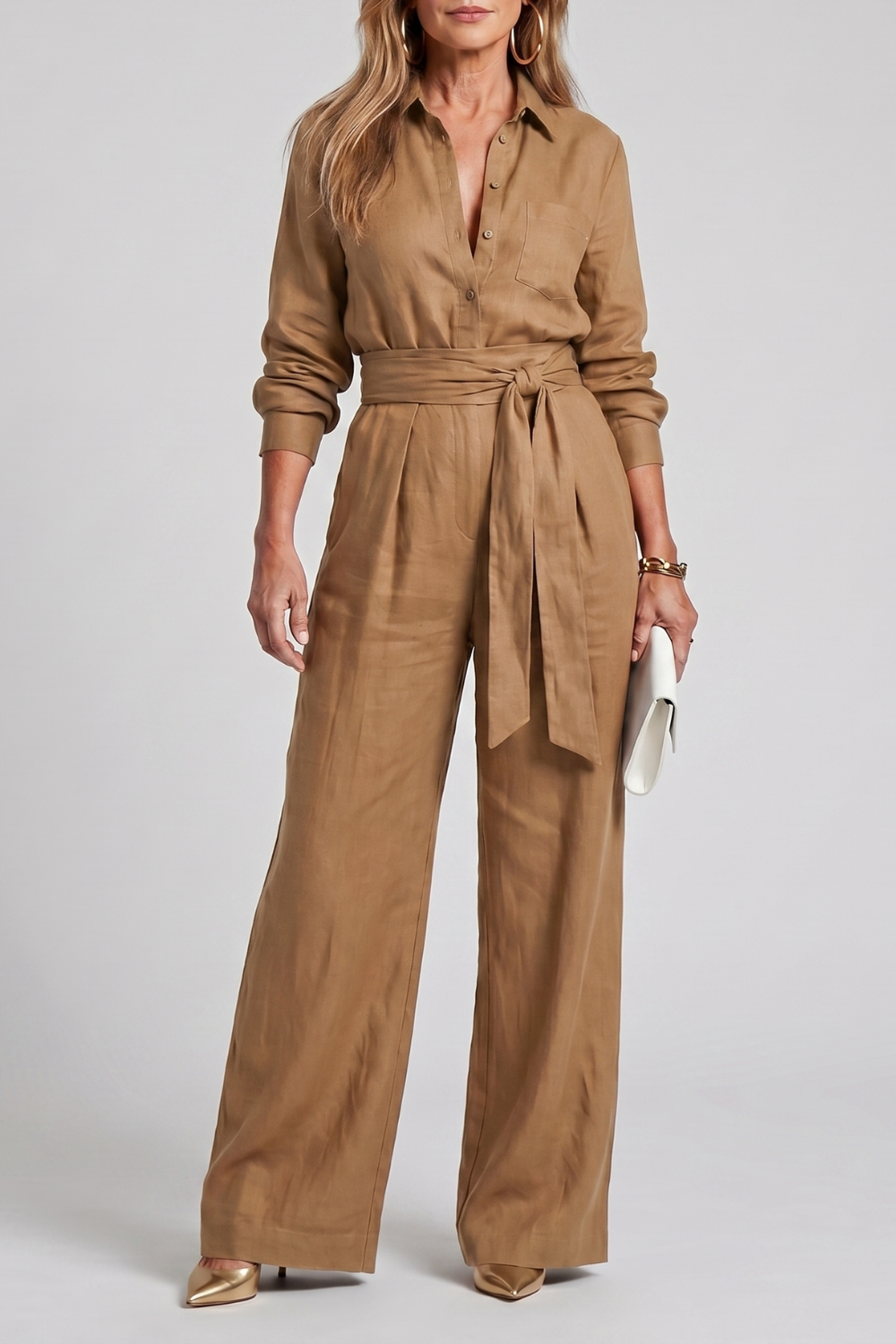 Effortless tailored elegance | Wide-leg jumpsuit