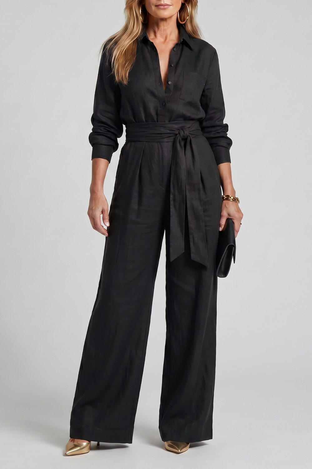 Effortless tailored elegance | Wide-leg jumpsuit