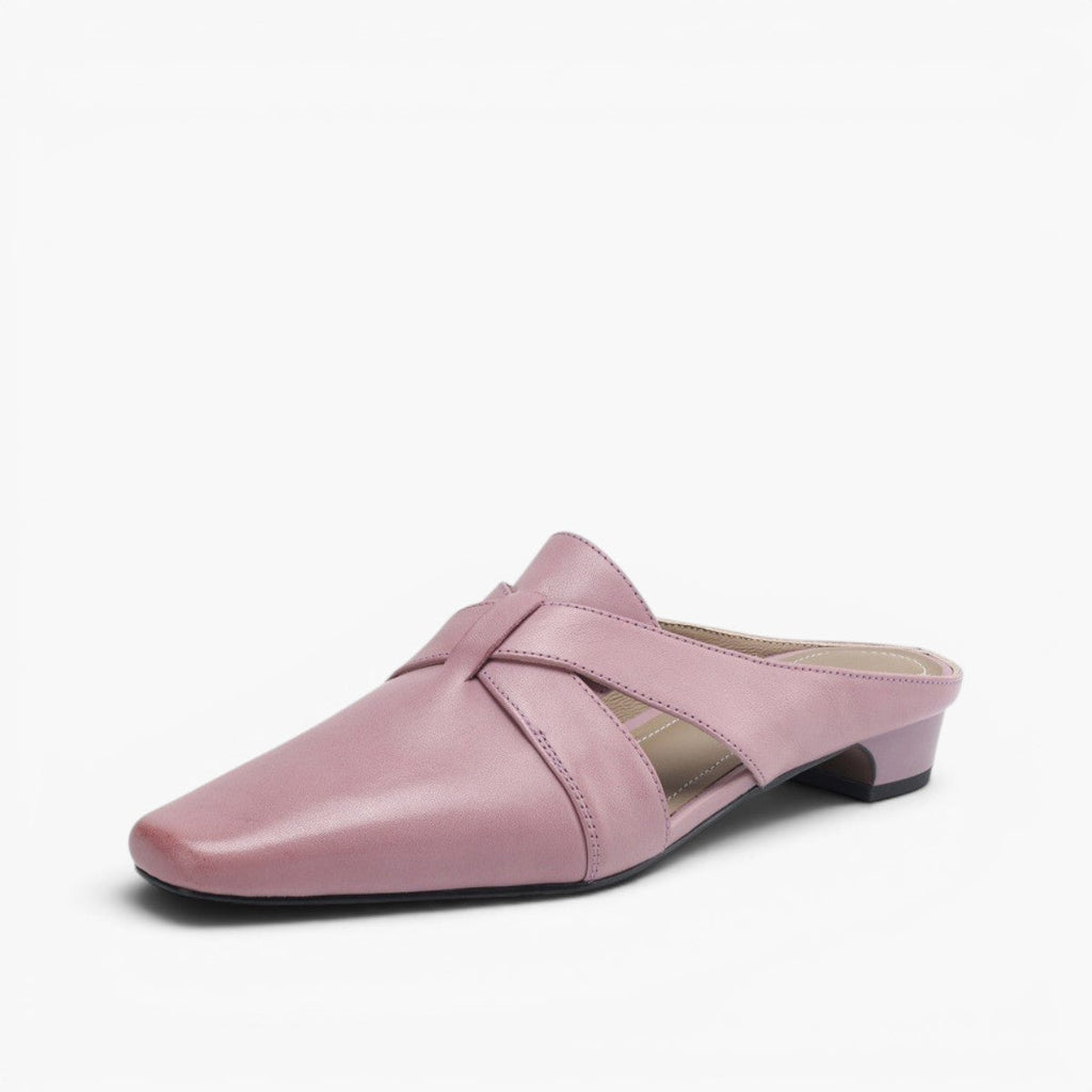 Virelle Cross Leather Mules