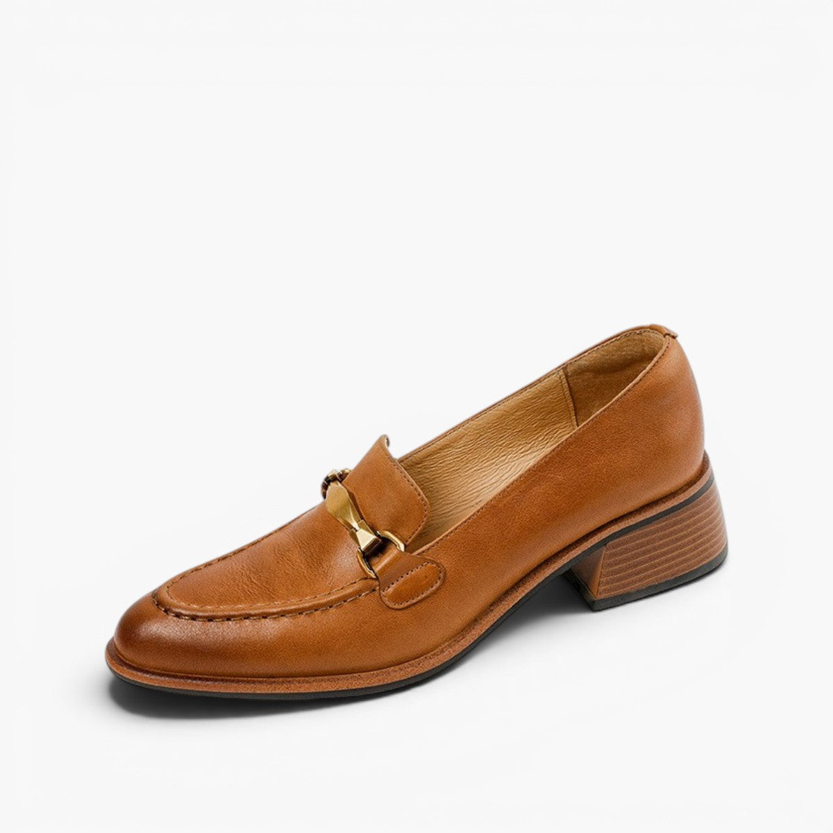 Virelle Metal-Bit Leather Loafers