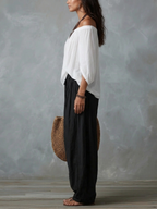 Renata™ | Off-Shoulder Top & Wide Lantern Pants Set