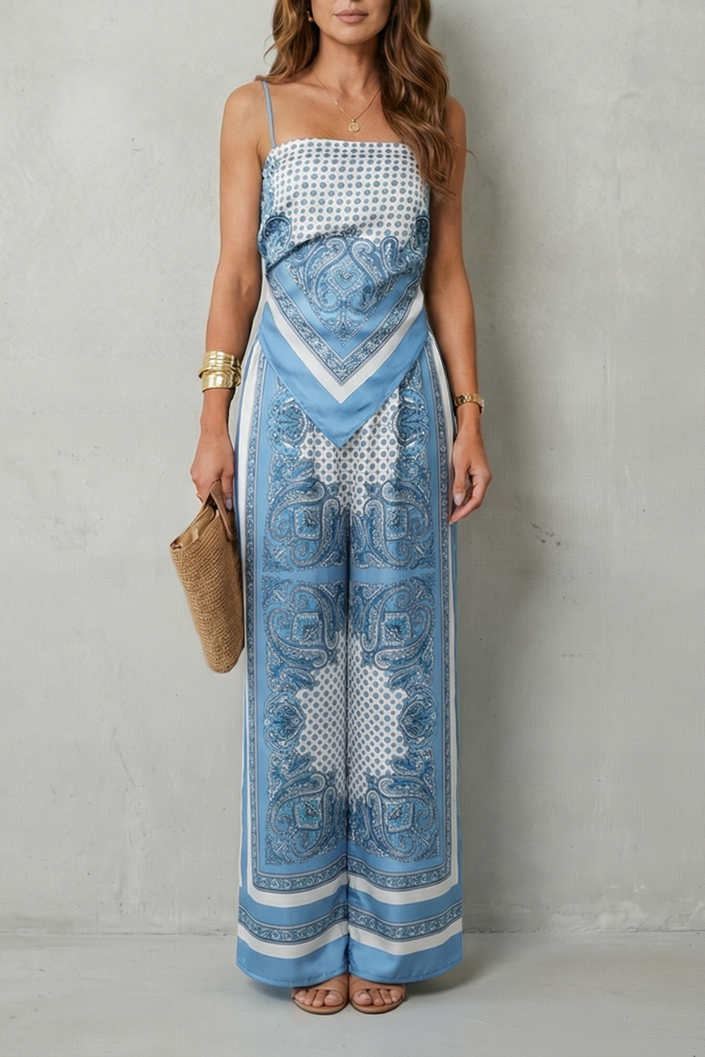 Ornate printed flow | Two piece set