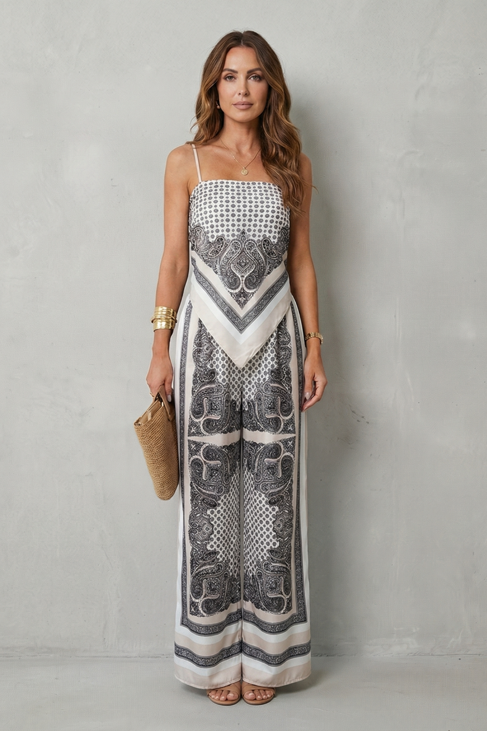 Zafloria – Ornate printed flow – Two piece set
