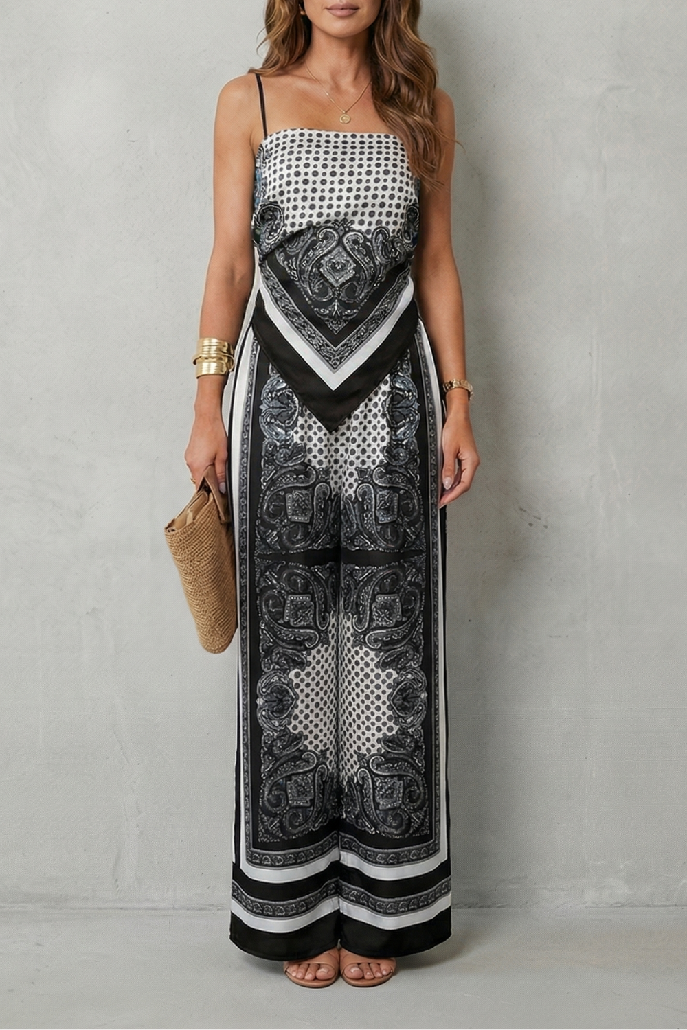 Ornate printed flow | Two piece set