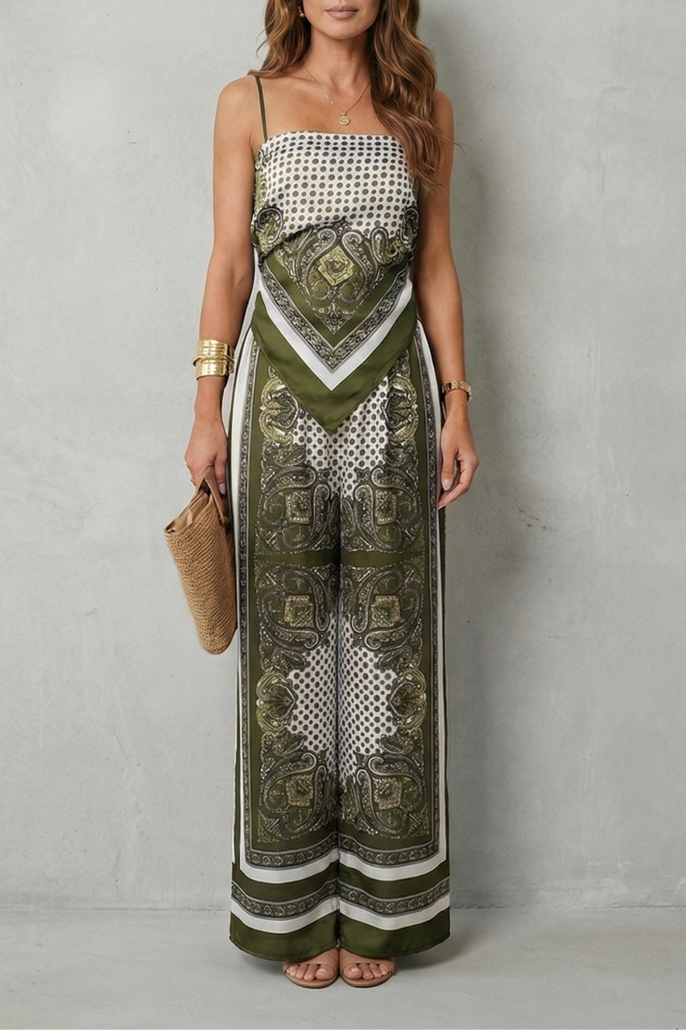 Ornate printed flow | Two piece set