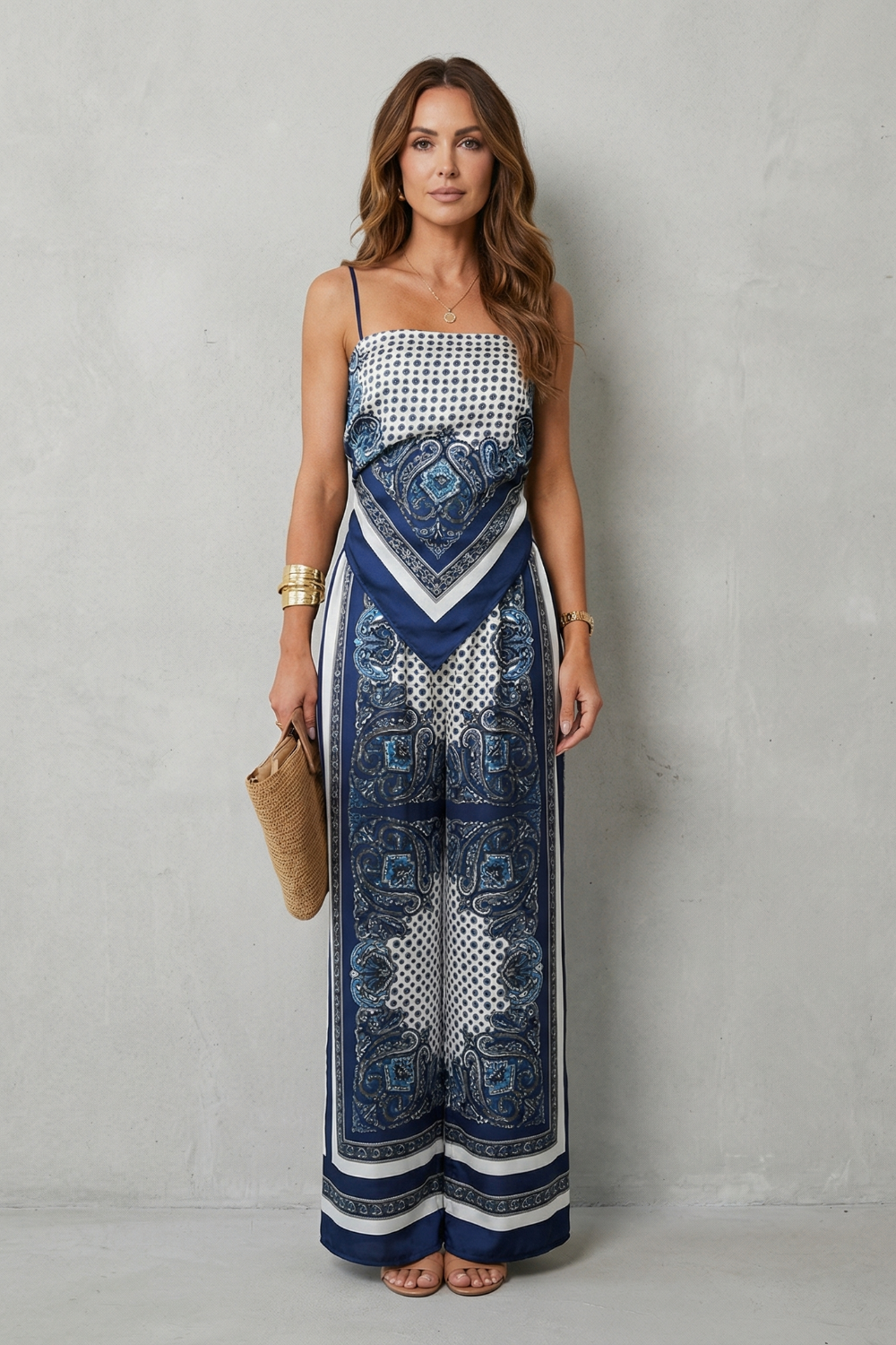 Zafloria – Ornate printed flow – Two piece set