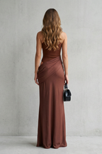 Sculpted Allure Women’s Cut-Out Maxi Dress