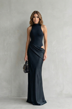 Sculpted Allure Women’s Cut-Out Maxi Dress