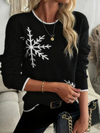 Holly | Snowflake Crewneck Sweater