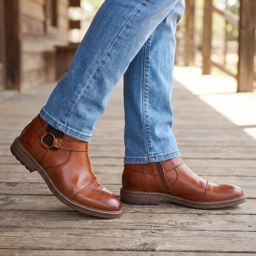 Alaric | men's Fall Low-Cut Brown Boots