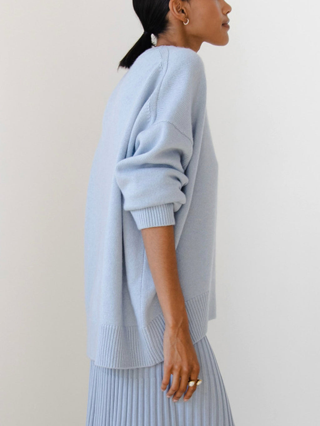 Women's Oversized Crew Neck Knit Jumper