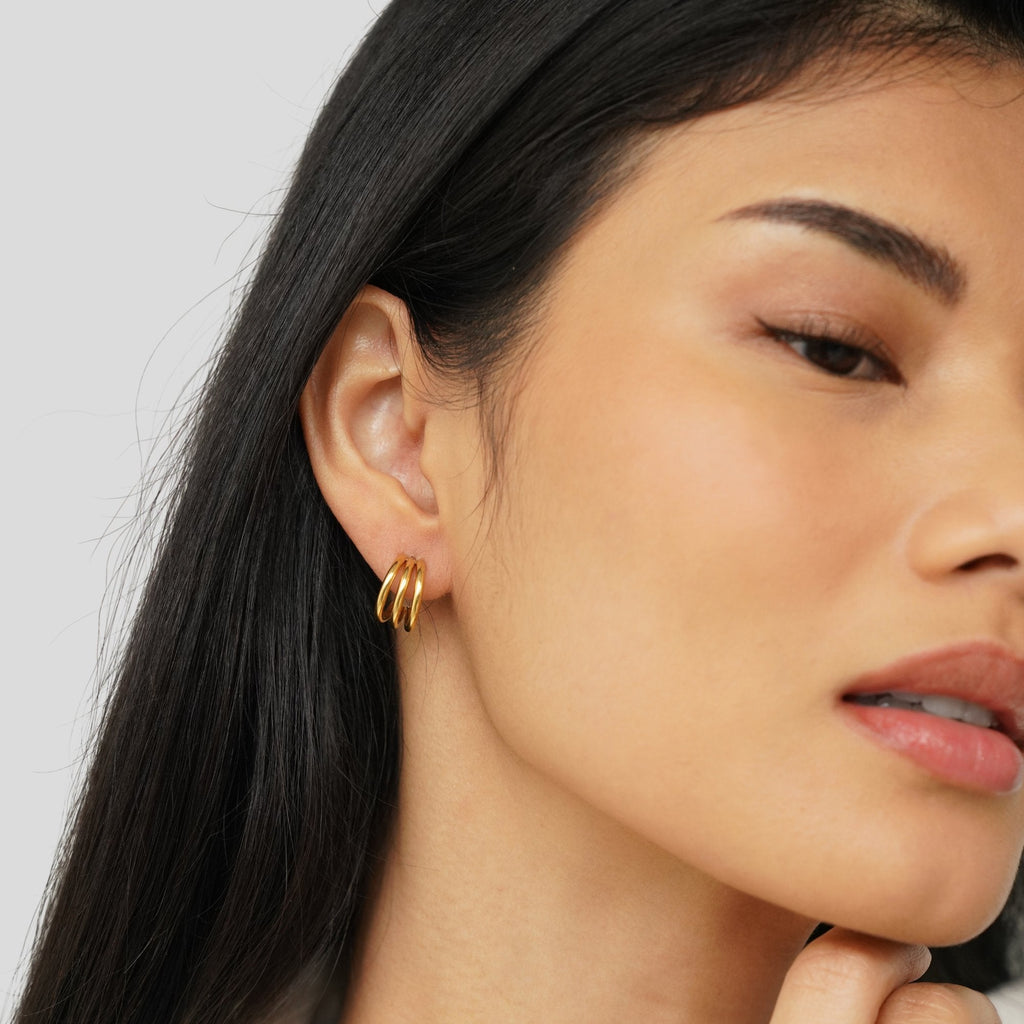 Anaya Triple Hoop Earrings