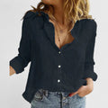 Women's Floral Print V-Neck Blouse