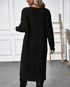 Women's Asymmetrical Long Sleeve Tunic Sweater