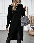 Women's Asymmetrical Long Sleeve Tunic Sweater