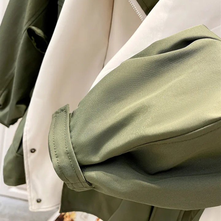 Women's Oversized Hooded Windbreaker Jacket