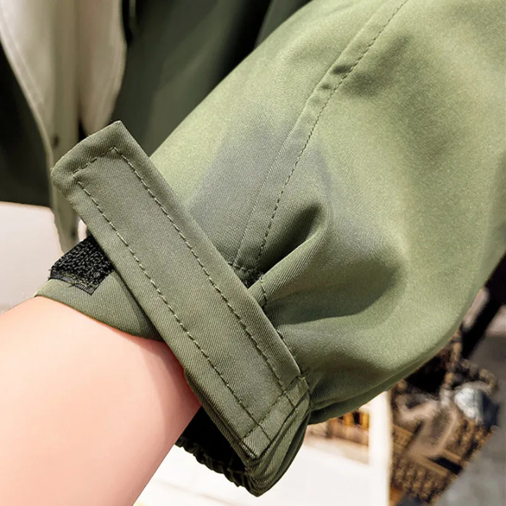 Women's Oversized Hooded Windbreaker Jacket