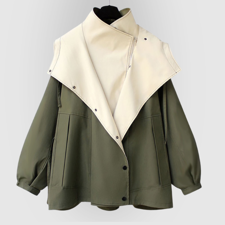Women's Oversized Hooded Windbreaker Jacket
