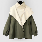 Women's Oversized Hooded Windbreaker Jacket