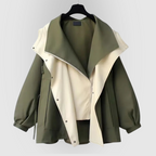 Women's Oversized Hooded Windbreaker Jacket