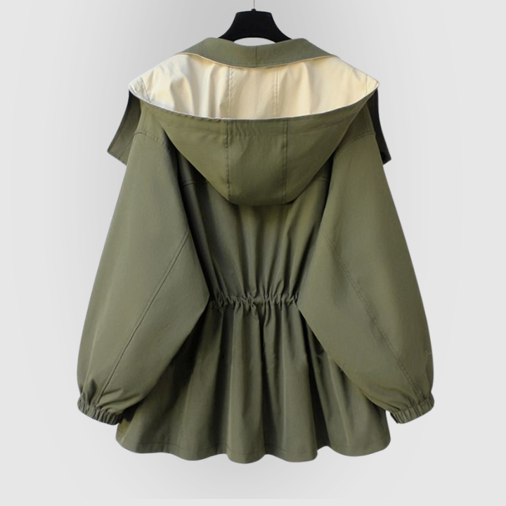 Women's Oversized Hooded Windbreaker Jacket