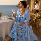 Women's Floral Maxi Dress Two-Piece Set