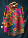 Women's Floral Print Relaxed Shirt