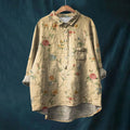 Women's Floral Print Long Sleeve Blouse