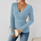Tummy Tucking Long Sleeve Top