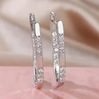 Sophisticated Earrings with Zirconia Stones