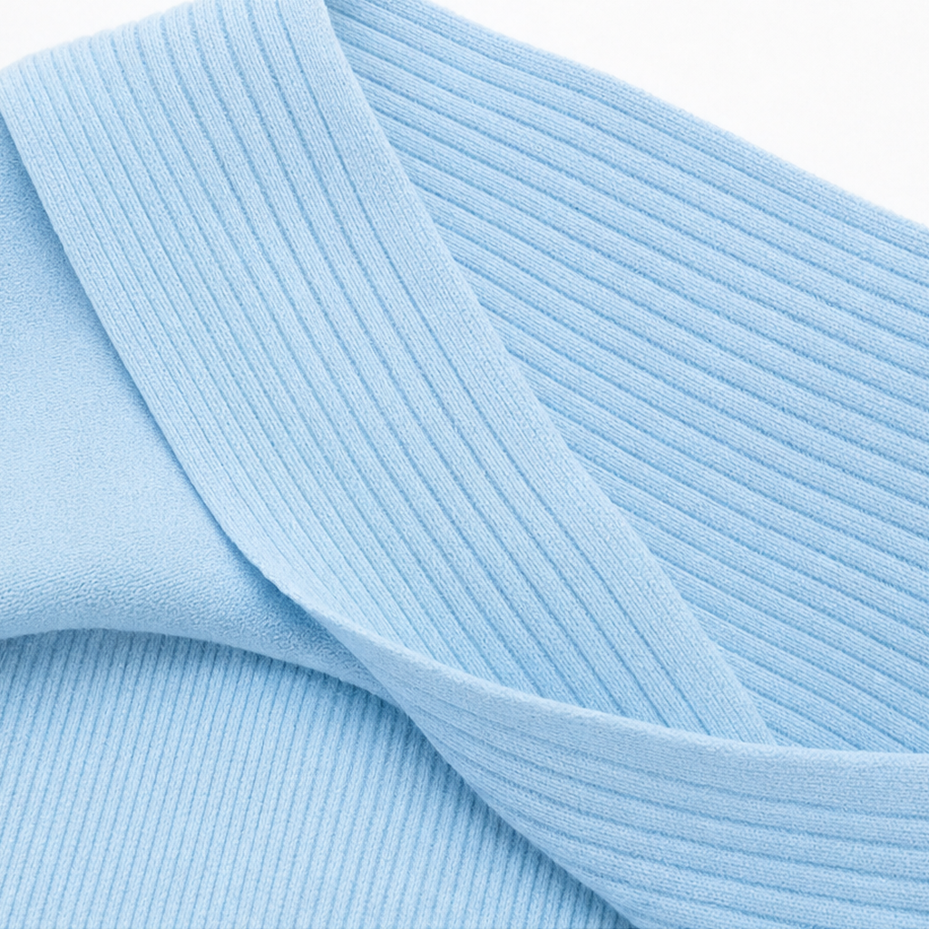 Bettina | Bow Neck Ribbed Knit Sweater