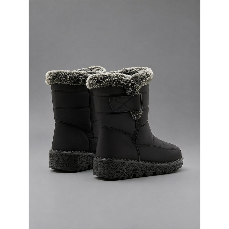Freya | Cozy Fur-Trimmed Winter Snow Boots
