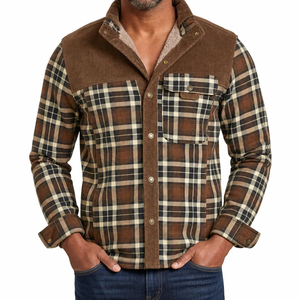 Bram | Men's Plaid Barn Jacket