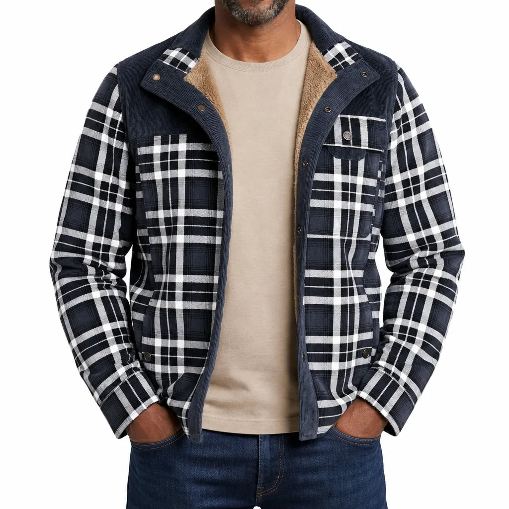 Bram | Men's Plaid Barn Jacket