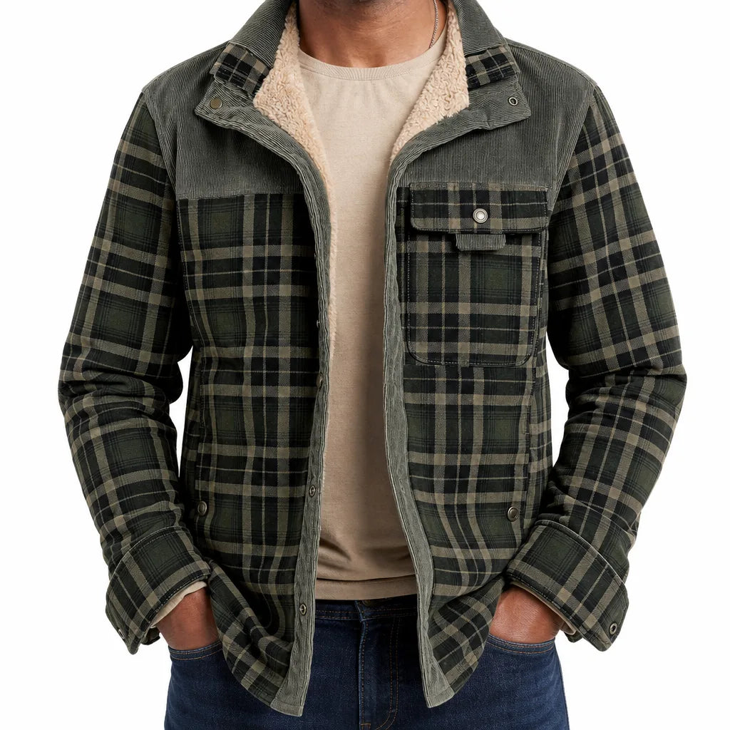 Bram | Men's Plaid Barn Jacket