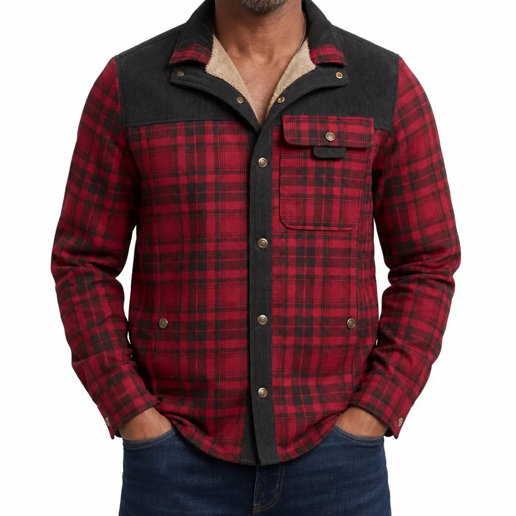 Bram | Men's Plaid Barn Jacket