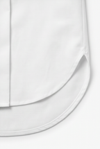 Women's White Oversized Button-Down Blouse