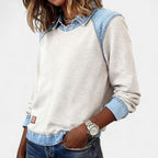Women's Collared Long Sleeve Sweater