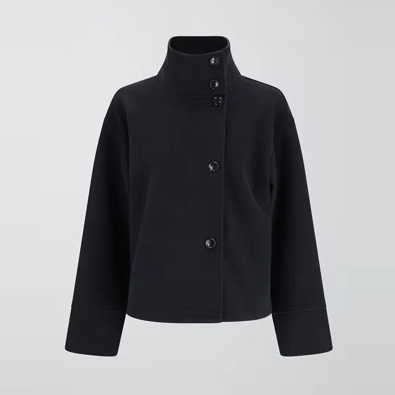 Women's Double Breasted Stand Collar Coat