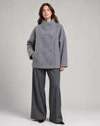 Women's Double Breasted Stand Collar Coat