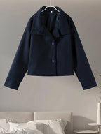 Women's Double Breasted Stand Collar Coat